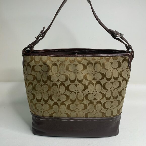 Vintage Coach brown and tan - Picture 2 of 8